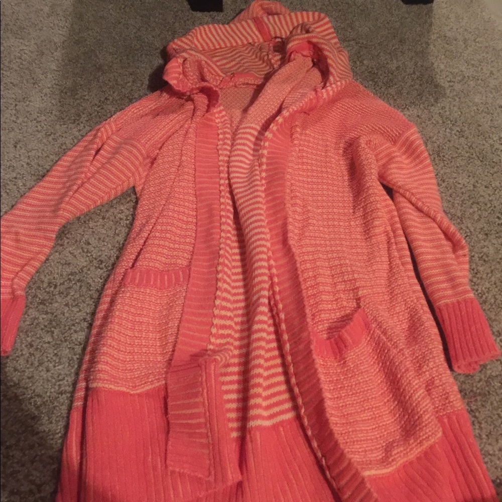 Coral cardigan